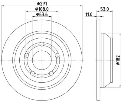 MDC3003C MINTEX Тормозной диск