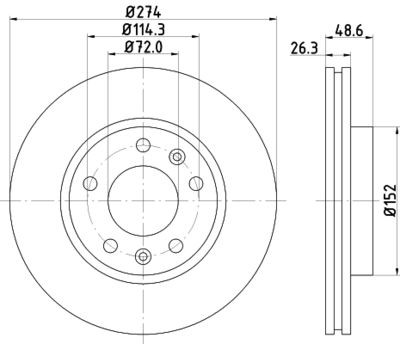 PCD14602 DON Тормозной диск