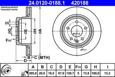 24012001881 ATE Тормозной диск