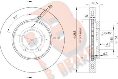 78RBD22610 R BRAKE Тормозной диск