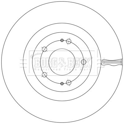 BBD5623 BORG & BECK Тормозной диск