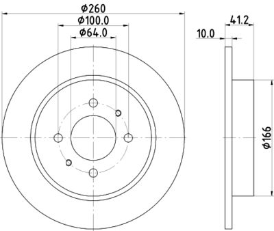 MDC953 MINTEX Тормозной диск