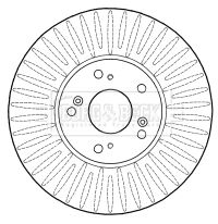 BBD4593 BORG & BECK Тормозной диск