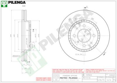 V414 PILENGA Тормозной диск