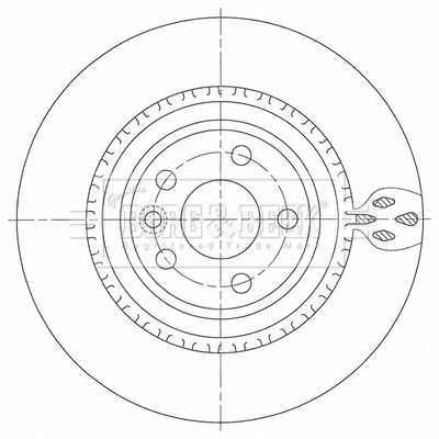 BBD5471 BORG & BECK Тормозной диск