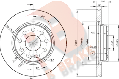 78RBD25614 R BRAKE Тормозной диск