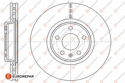 1642749880 EUROREPAR Тормозной диск