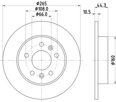 8DD355103531 HELLA Тормозной диск