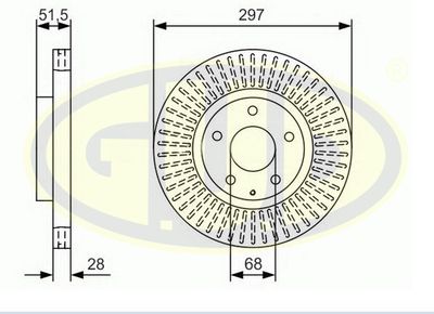 GDB543123 G.U.D. Тормозной диск