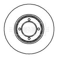 BBD4853 BORG & BECK Тормозной диск