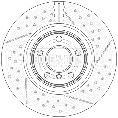 BBD7008S BORG & BECK Тормозной диск