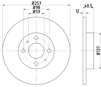 PCD14462 DON Тормозной диск