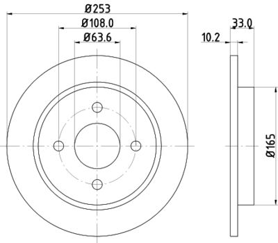 MDC442 MINTEX Тормозной диск