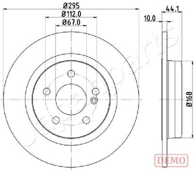 DP0503C JAPANPARTS Тормозной диск