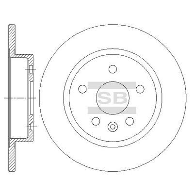 SD3044 Hi-Q Тормозной диск