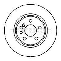 BBD5004 BORG & BECK Тормозной диск