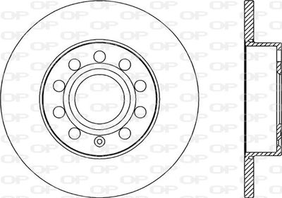 BDR202910 OPEN PARTS Тормозной диск