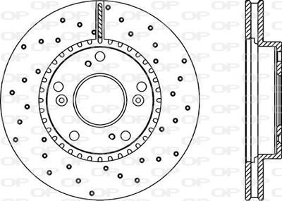 BDRS227425 OPEN PARTS Тормозной диск