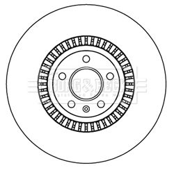 BBD5992S BORG & BECK Тормозной диск