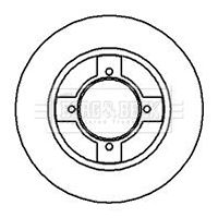 BBD4549 BORG & BECK Тормозной диск