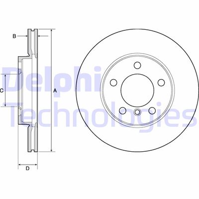 BG4668C DELPHI Тормозной диск