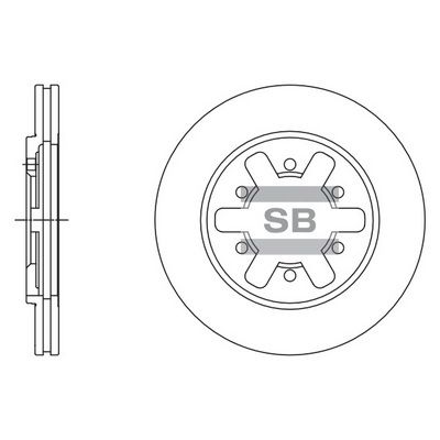 SD4242 Hi-Q Тормозной диск