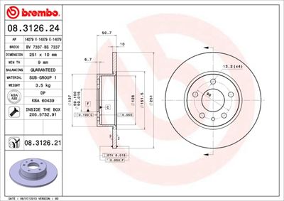 BS7337 BRECO Тормозной диск