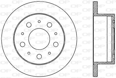 BDA238510 OPEN PARTS Тормозной диск