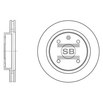 SD3009 Hi-Q Тормозной диск