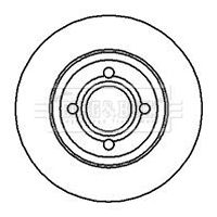 BBD4971 BORG & BECK Тормозной диск