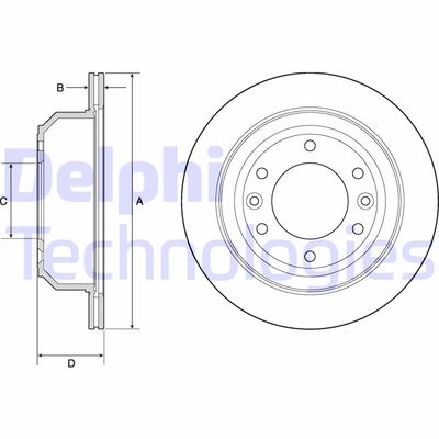 BG4692C DELPHI Тормозной диск