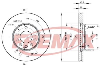 BD9003 FREMAX Тормозной диск