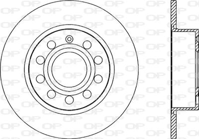 BDA202810 OPEN PARTS Тормозной диск