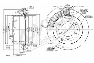 A6R180B ADVICS Тормозной диск