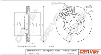 DP1010111570 Dr!ve+ Тормозной диск