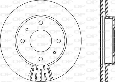 BDR187220 OPEN PARTS Тормозной диск