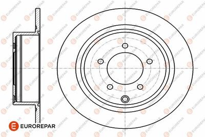 1642766880 EUROREPAR Тормозной диск