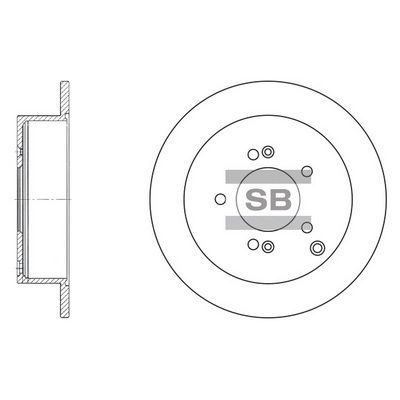 SD1052 Hi-Q Тормозной диск