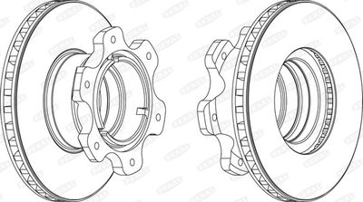 BCR208A BERAL Тормозной диск
