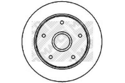25530 MAPCO Тормозной диск