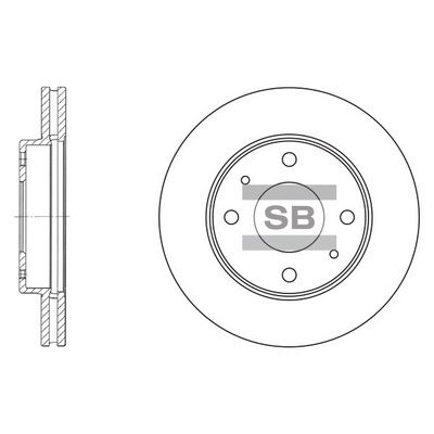 SD1043 Hi-Q Тормозной диск