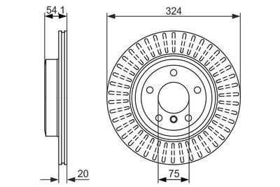 0986479731 BOSCH Тормозной диск