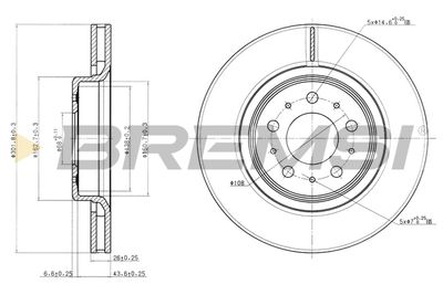 CD7031V BREMSI Тормозной диск