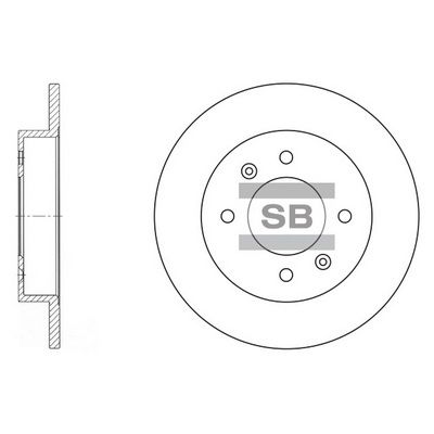 SD1017 Hi-Q Тормозной диск