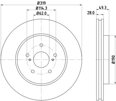 ND1018K NISSHINBO Тормозной диск