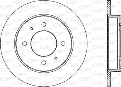 BDA177010 OPEN PARTS Тормозной диск