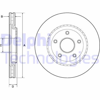 BG4759C DELPHI Тормозной диск