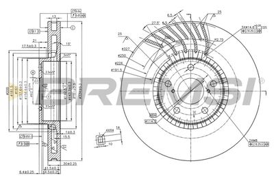 CD7957VRD BREMSI Тормозной диск