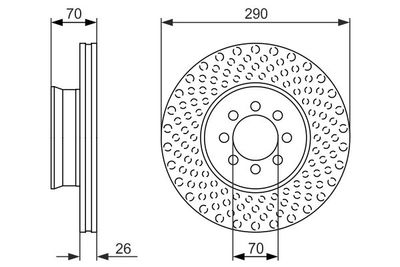 0986479602 BOSCH Тормозной диск