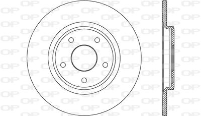 BDA267510 OPEN PARTS Тормозной диск